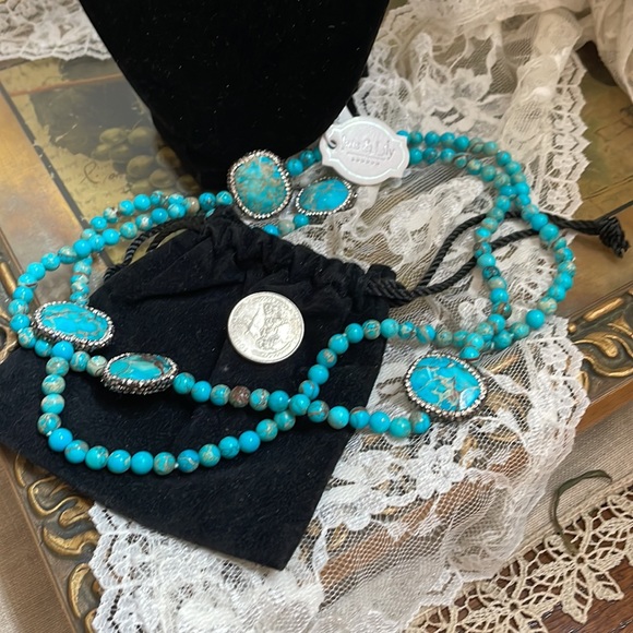 Iris and Lily Jewelry Iris And Lilly Turquoise And Rhinestone